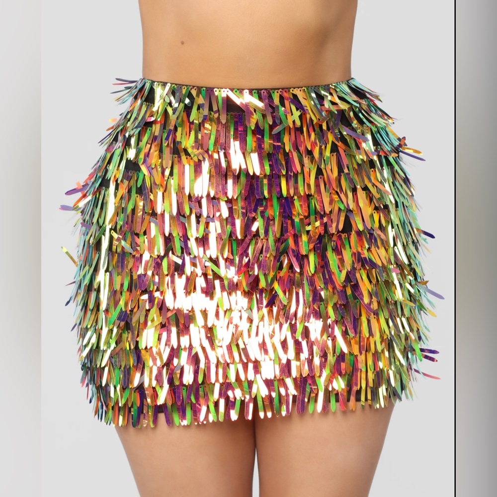 COPY - Fashion Nova Golden Skirt Set